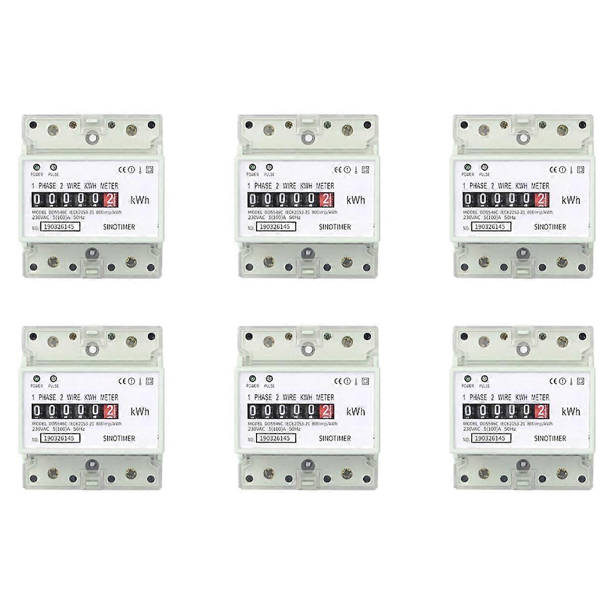 Electric Single Phase Two Wire AC 220V 100A Energy Meter(A)