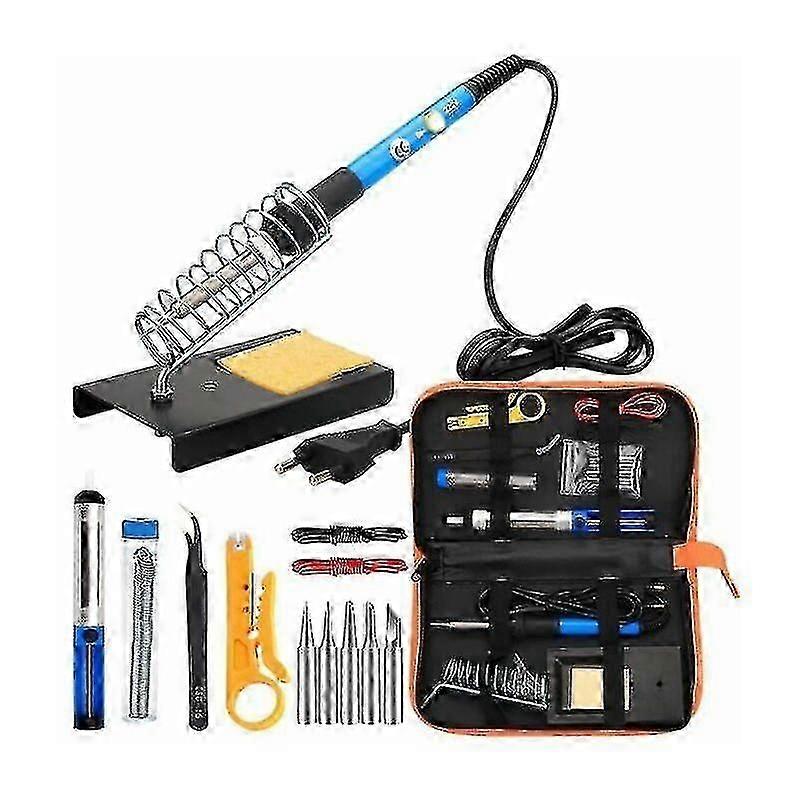 In 1 Soldering Iron Kit 60w Soldering Station Pump Tin Soldering Electronic Temperature Adjustable Portable