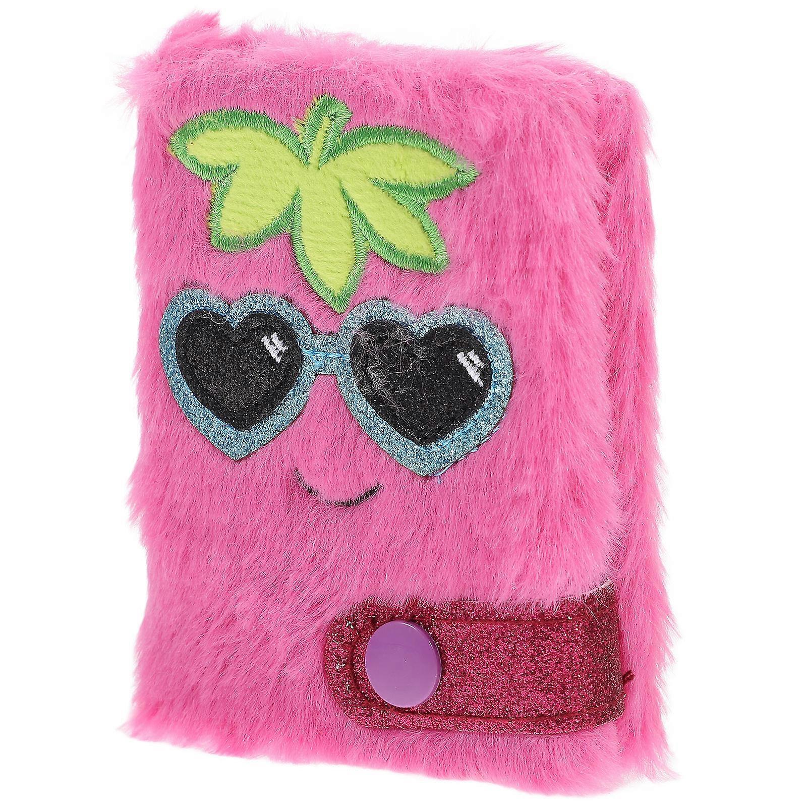 Mini Notebook Cute Cartoon Diary Book Daily Life Documentation Students Use Plush Scrapbook 10.00X7.50X2.20CM 1Pcs