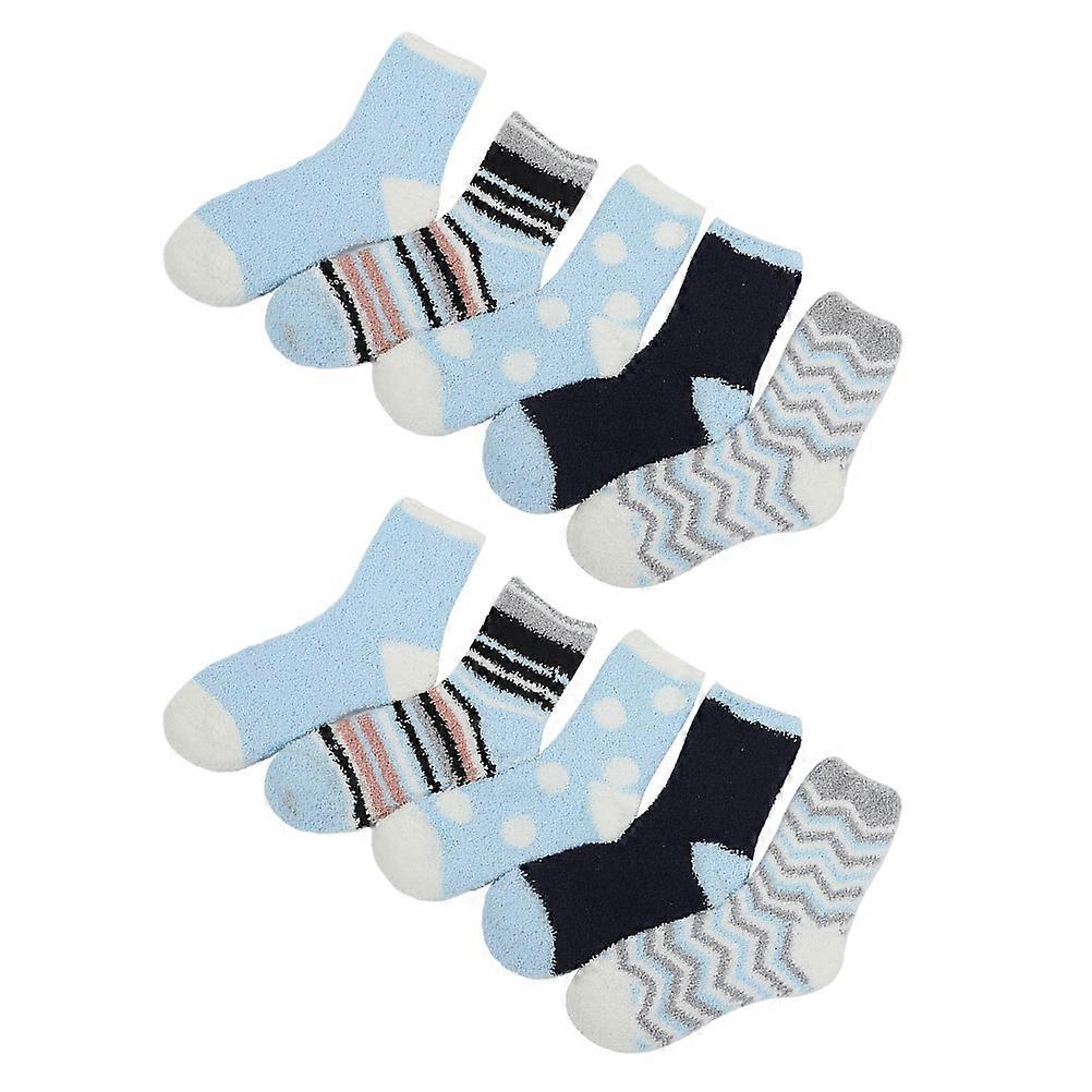 Sleeping Socks Women Thickened Socks Warmth Breathable 5 Pairs