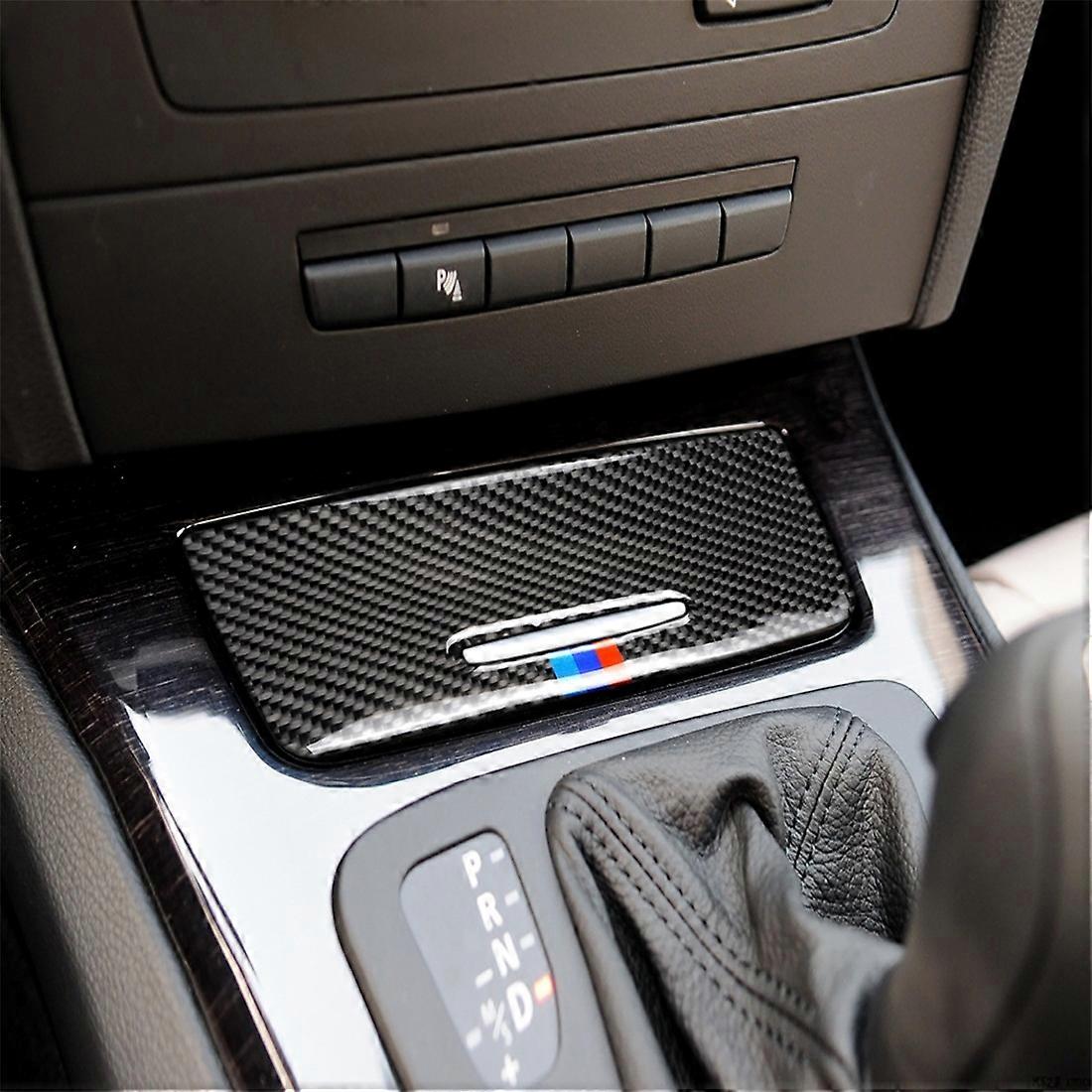 Three Color Carbon Fiber Car Ashtray Decorative Sticker for BMW E90 / E92 / E93