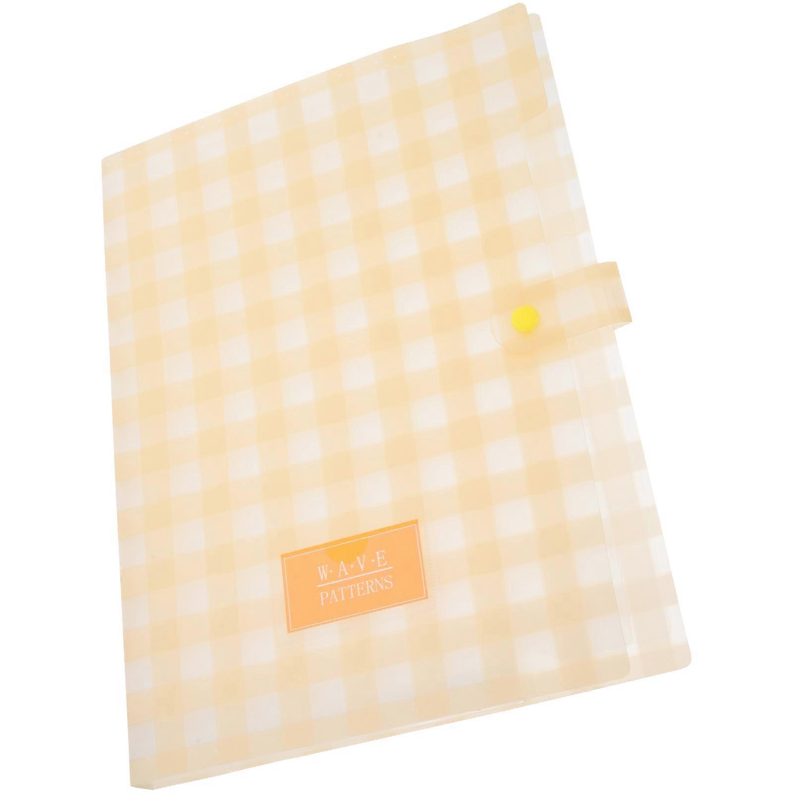 Paper Organizer File Folder Accordion Bag Paper Organization Office Workers 32.5X23.7X1.8CM 1Set