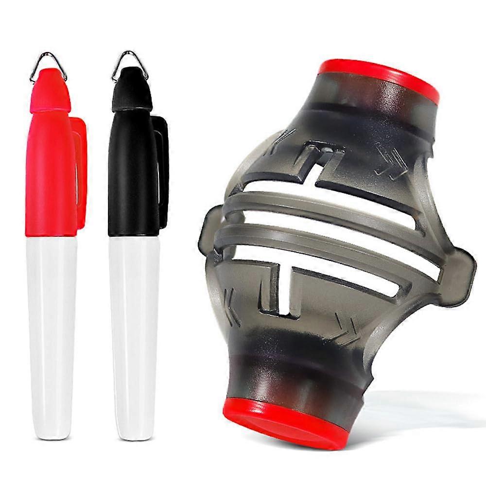 Printed Golf Ball Marker Stencil, Red Golf Accessories for Customization, Durable Design for Golf Enthusiasts