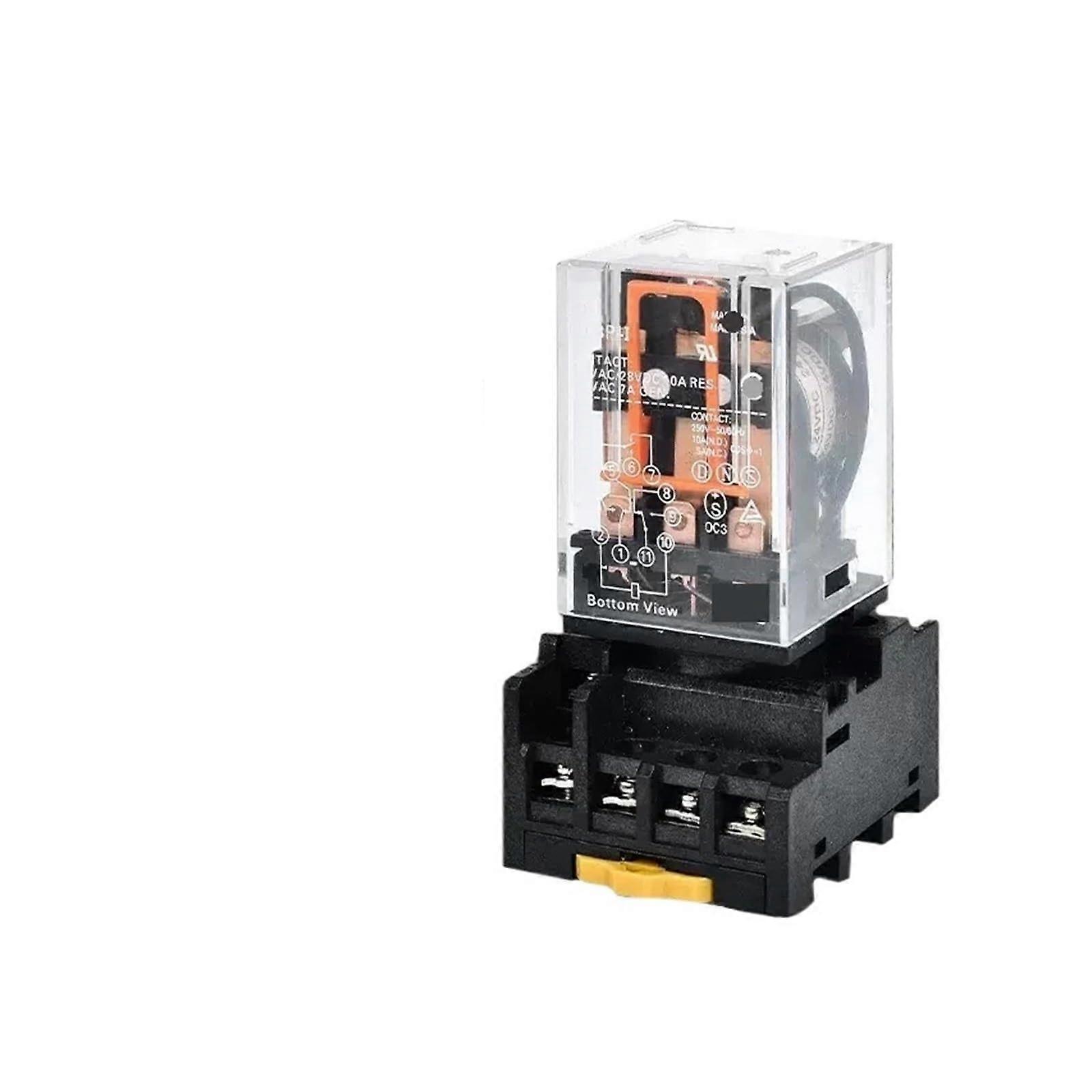 MK2P-I MK3P-I Interposing Relay 10 Pieces 2-Pole AC 220V With Base