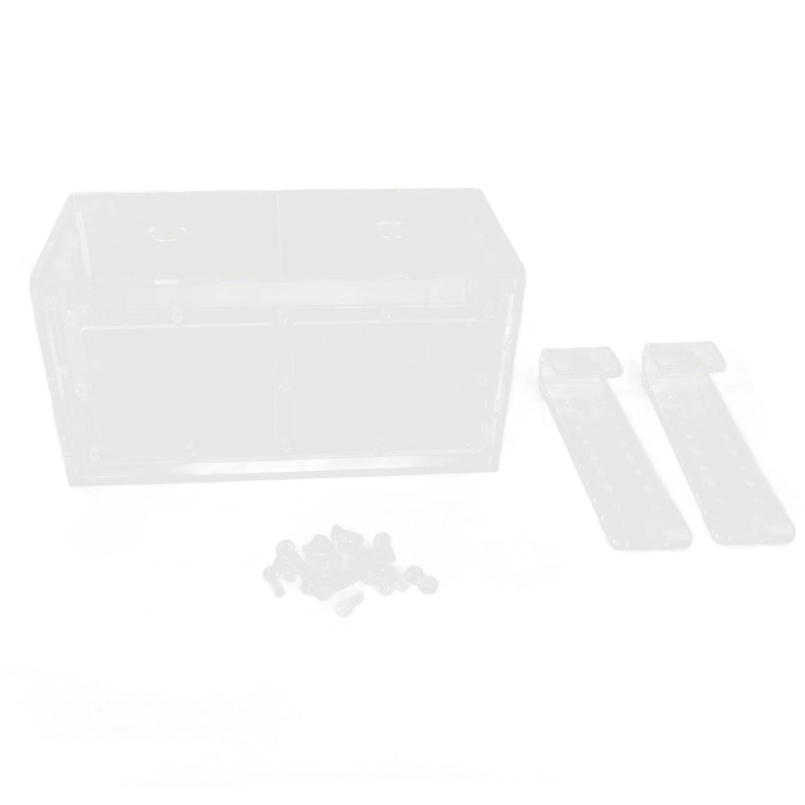 Fish Breeding Isolation Box Transparent Mesh Side Fish Tank Incubator for Aquarium Small Fish 23x11x12cm / 9.1x4.3x4.7in