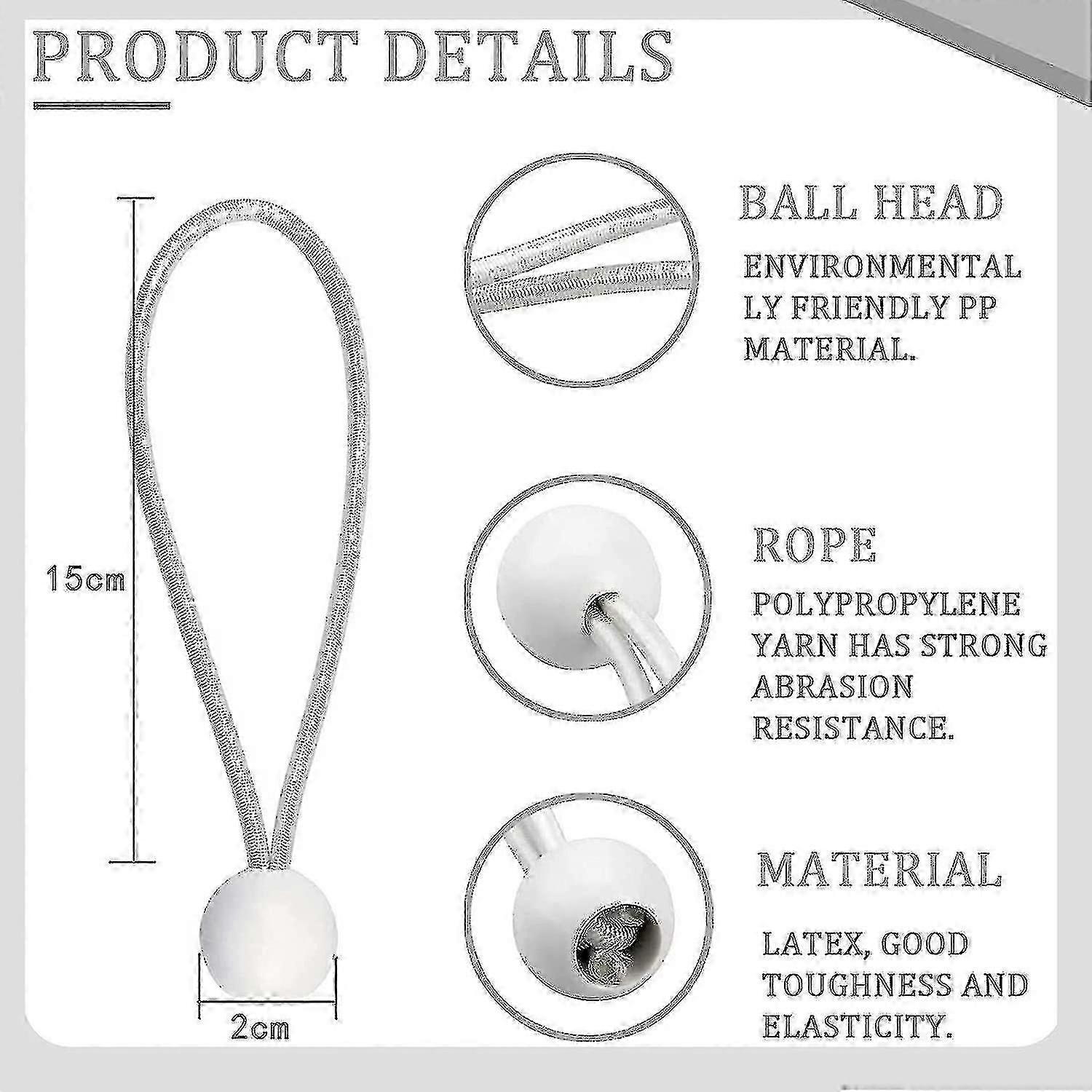 50 Pack Long Buckle Bungee Cords For Marquees, Tents, Banners And Tarps UhU