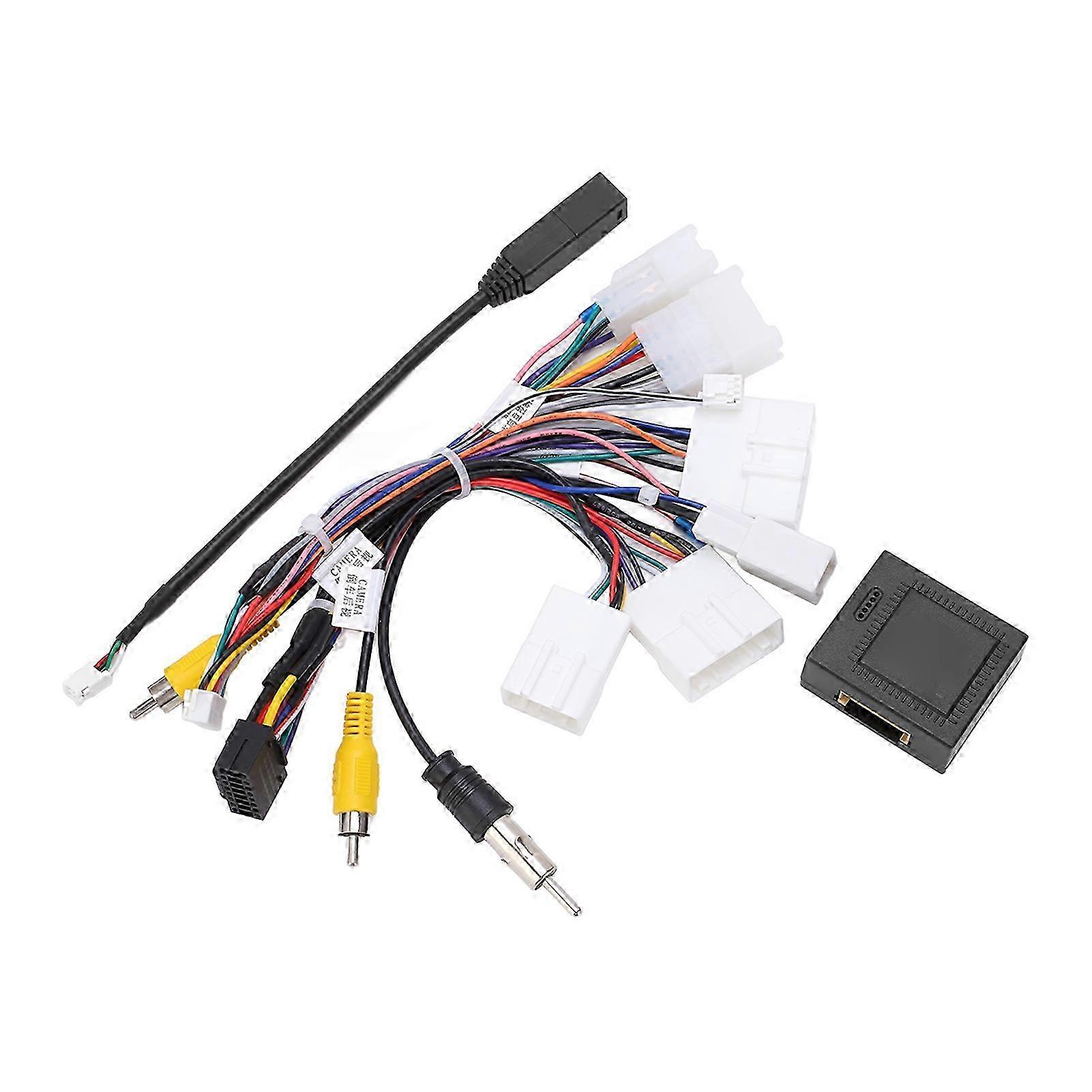 16 Pin Radio Wiring Harness GPS Power Cord Replacement for Certain Models of RAV4, Highlander, Corolla, Levin, Camry, Reiz