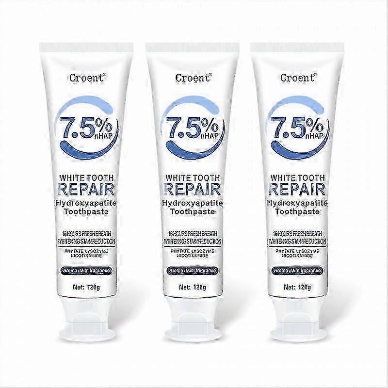 1-3pcs Hydroxyapatite Toothpaste for Advanced Enamel Protection, Gentle and Effective Formula, Fluoride-Free Toothpaste for Sensitive Teeth