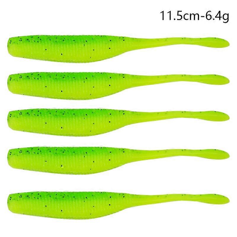 5PCS Simulation Wurm Angeln Köder 11,5 cm Angeln Köder Künstliche Wurm Lockt