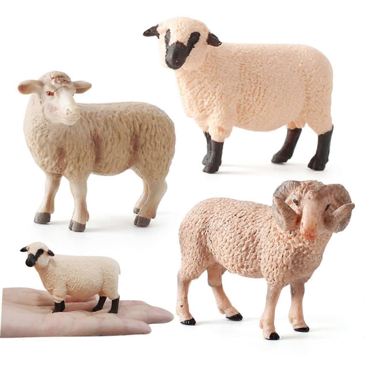 1 piece sheep ornament animal figurine for creative sheep decoration sheep model sheep ornament for