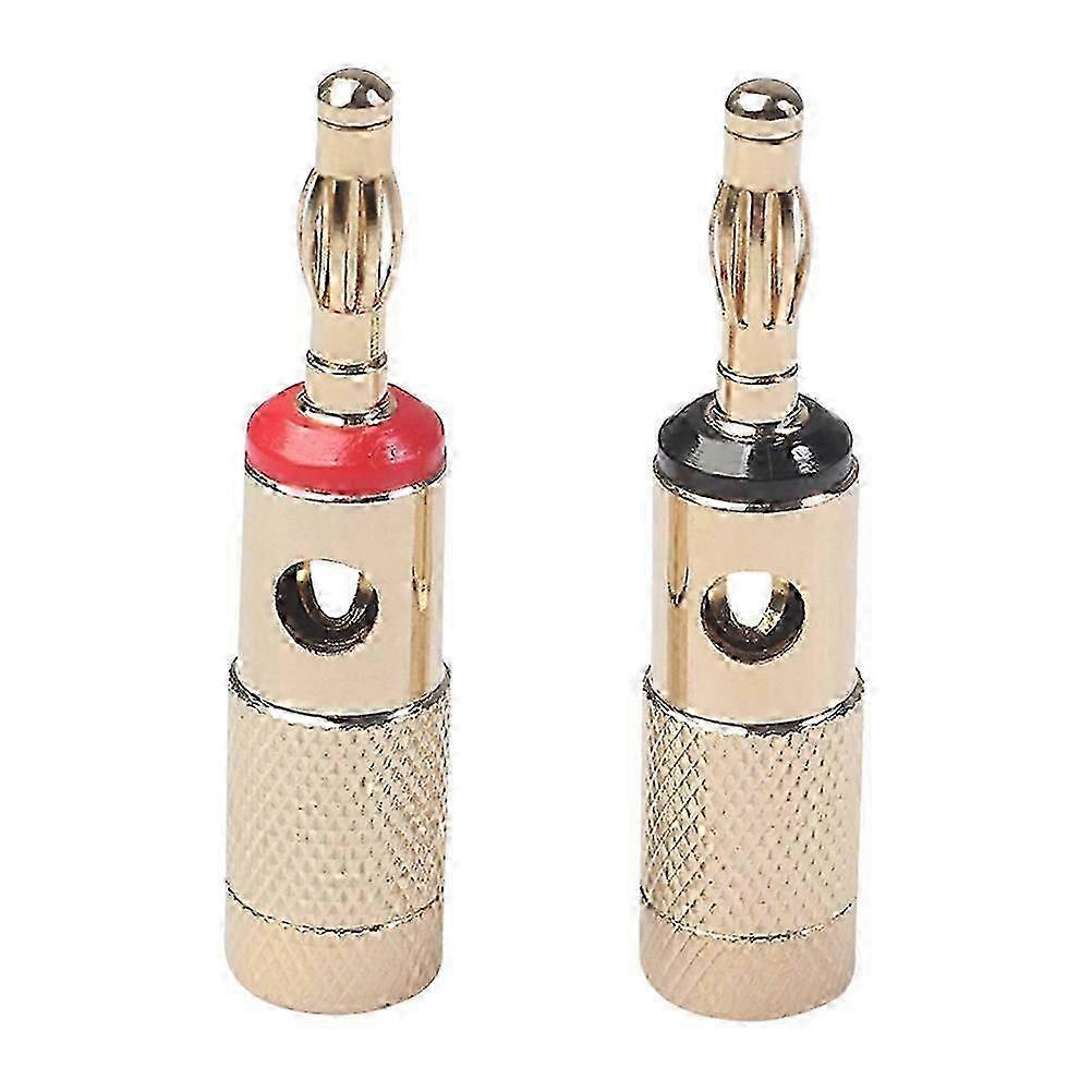 Audio Cable Connectors with Banana Plugs for Speakers