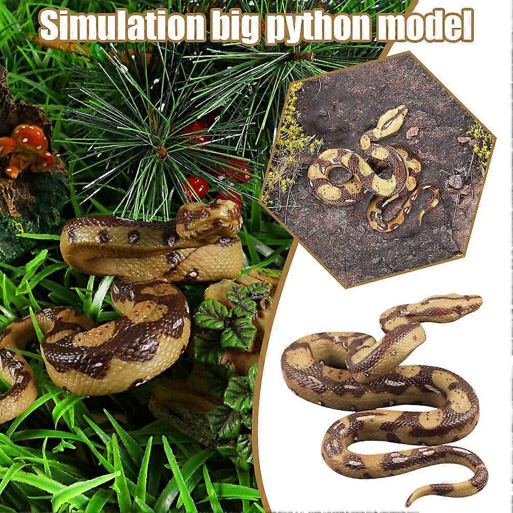 Python(A)$Simulation Python Solid Wild Animal Biologisch Model Slang Kinder Speelgoed Collectie Ornamenten