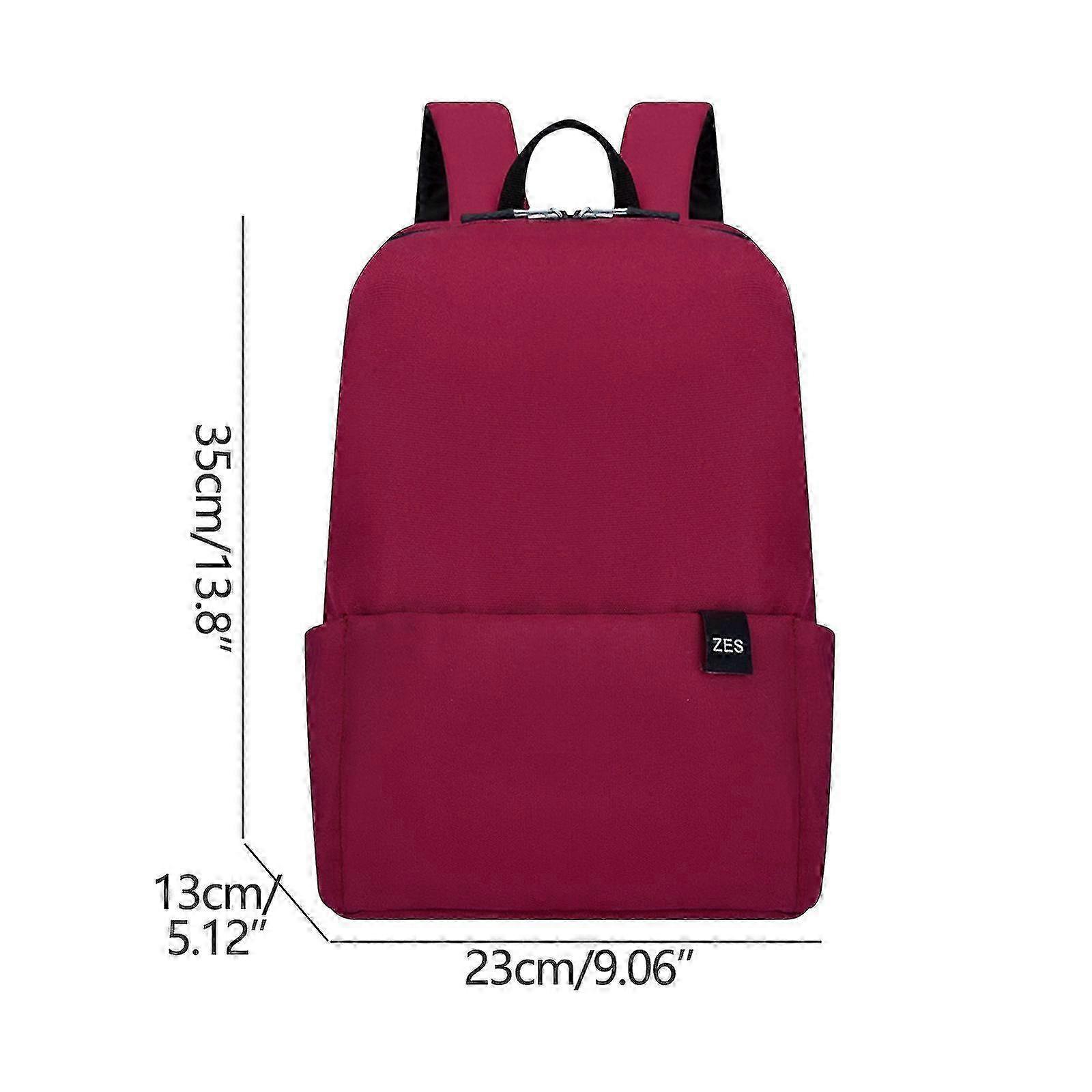 Lightweight Solid Color Small Backpack for Boys and Girls School Students