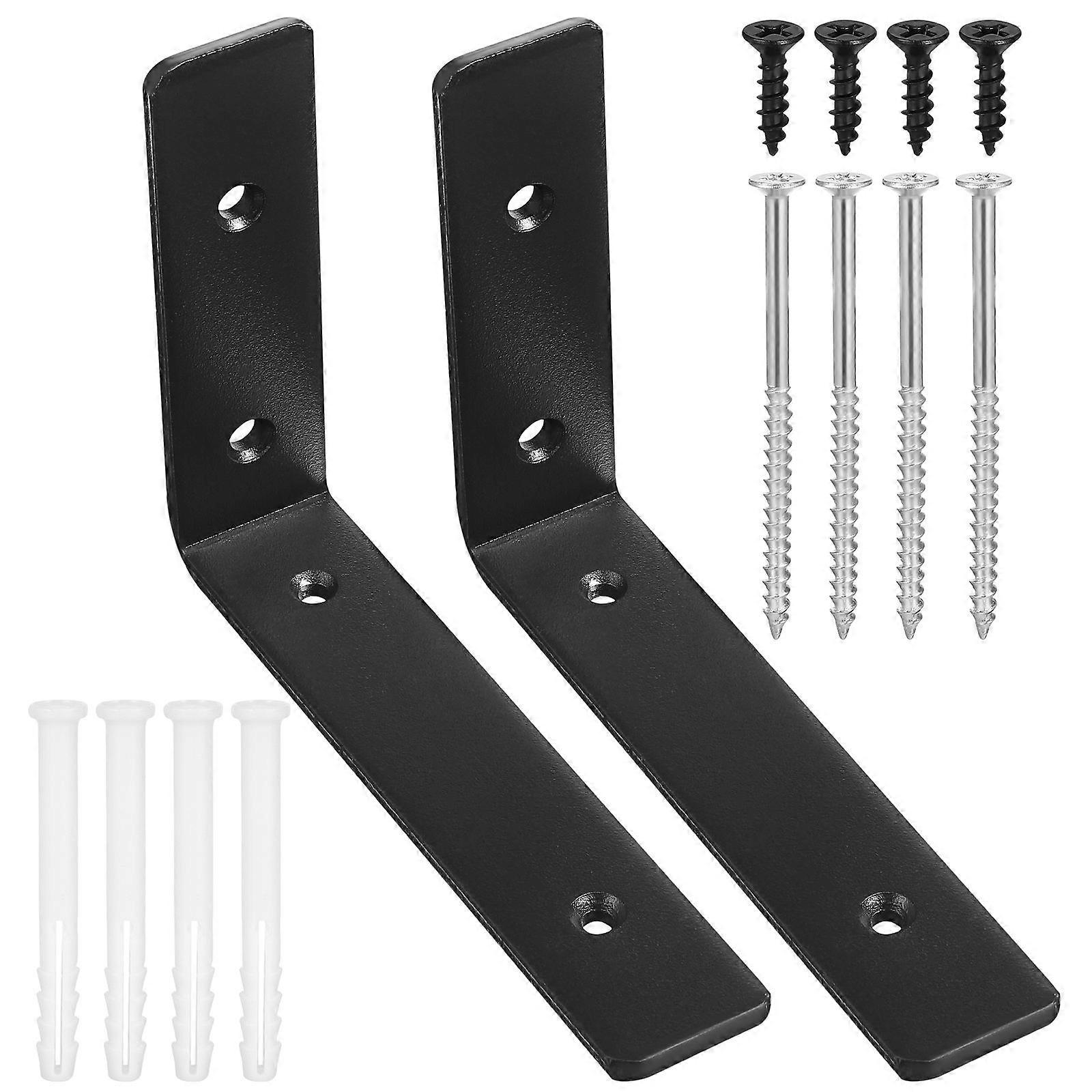 Angle Shelf Supports Metal Bracket For Shelves L Shaped Brackets Easy Installation Home Office 5.70X3.93X1.14in Multi-Functional 2Pcs