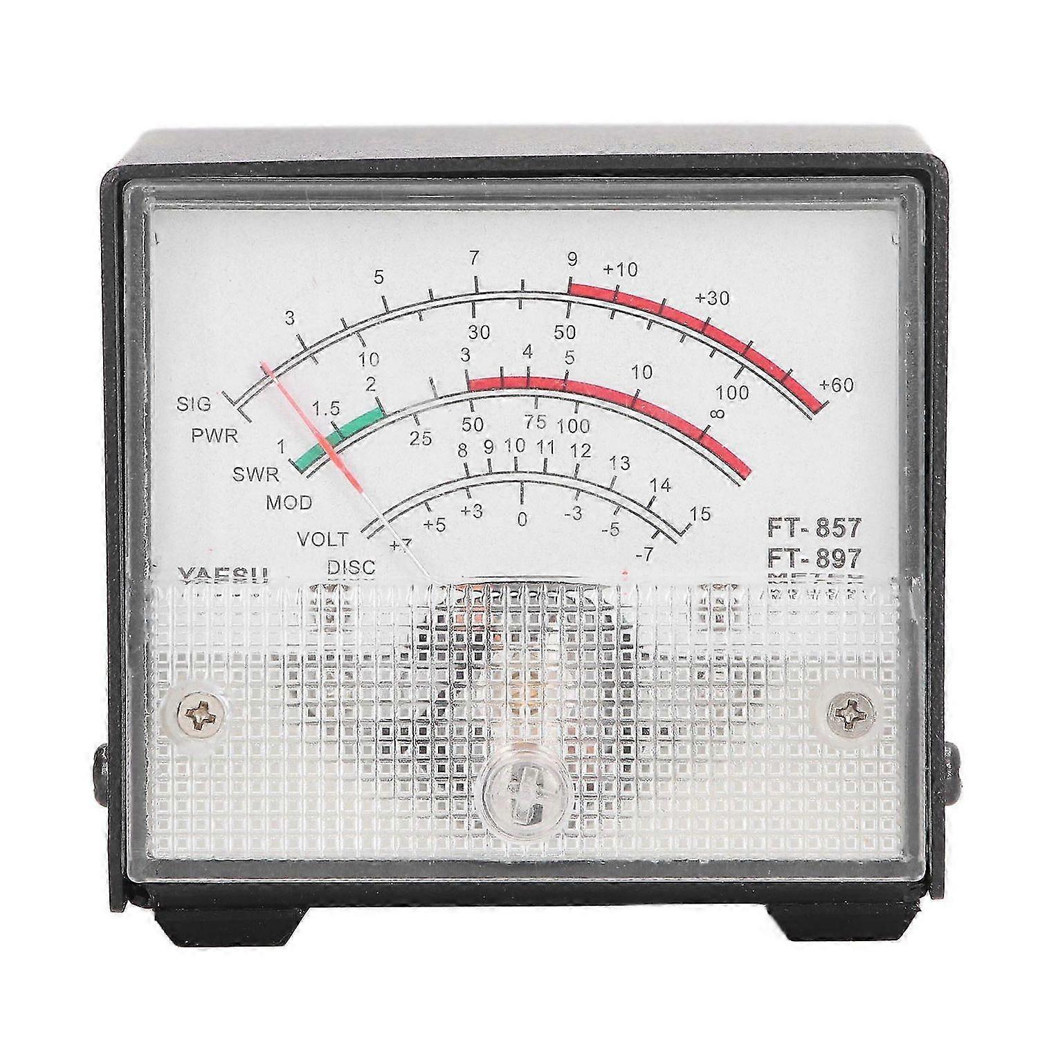 SWR Test Meter Pointer Type Power Detector Standing Wave Ratio Meter for Yaesu FT857 FT897