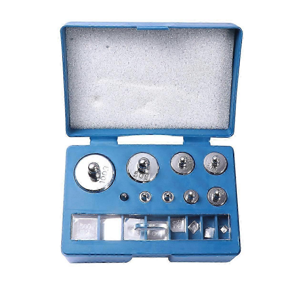 Calibration Weights Kit 200 Grams Steel Plating Calibration Scale Weight with Tweezers for Digital Balance Scale - 10mg-100g