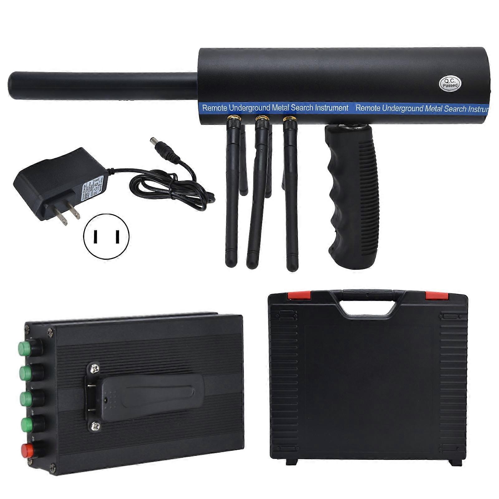 AKS Detector Handheld Finder 6 Antennas with 1000 Meters Range High Accuracy Black for Metal Detecting