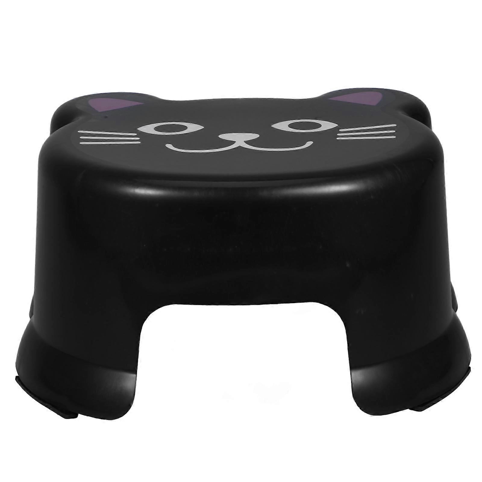Toddler Step Stool Bathroom Thickened Non-slip Plastic Stool Square 22.50X19.00X11.50CM 1Set