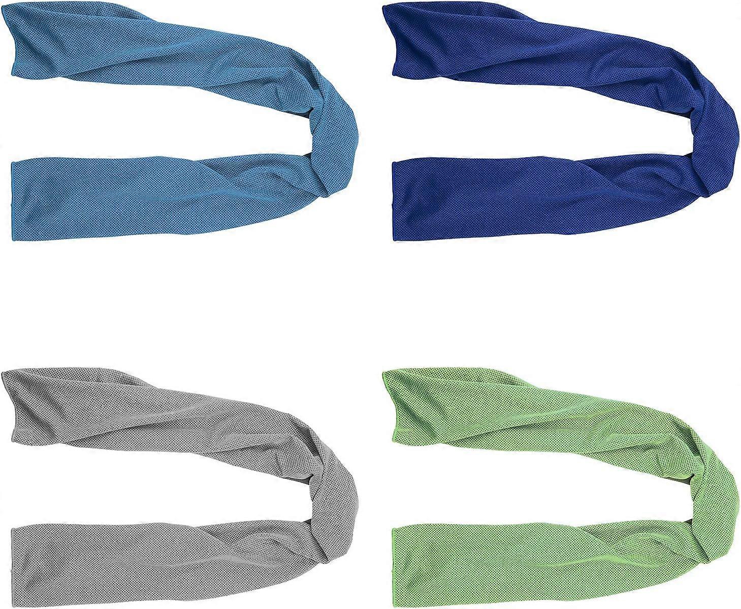 4 pack cooling towels, ice towels, microfiber, soft  breathable