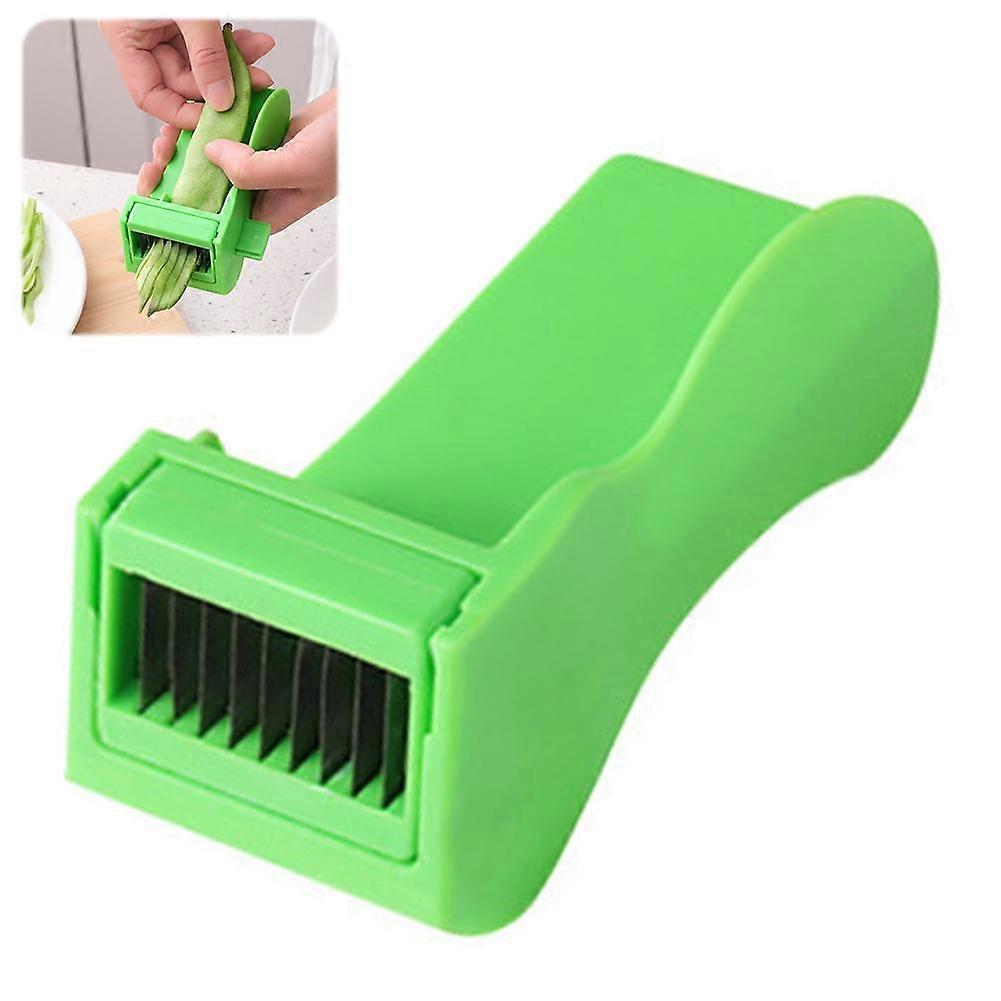 Strong Mini Runner Bean Slicer, Sharp Cutter Tool for Vegetables, Multi-Functional Pepper & Green Bean Slicer S9J1