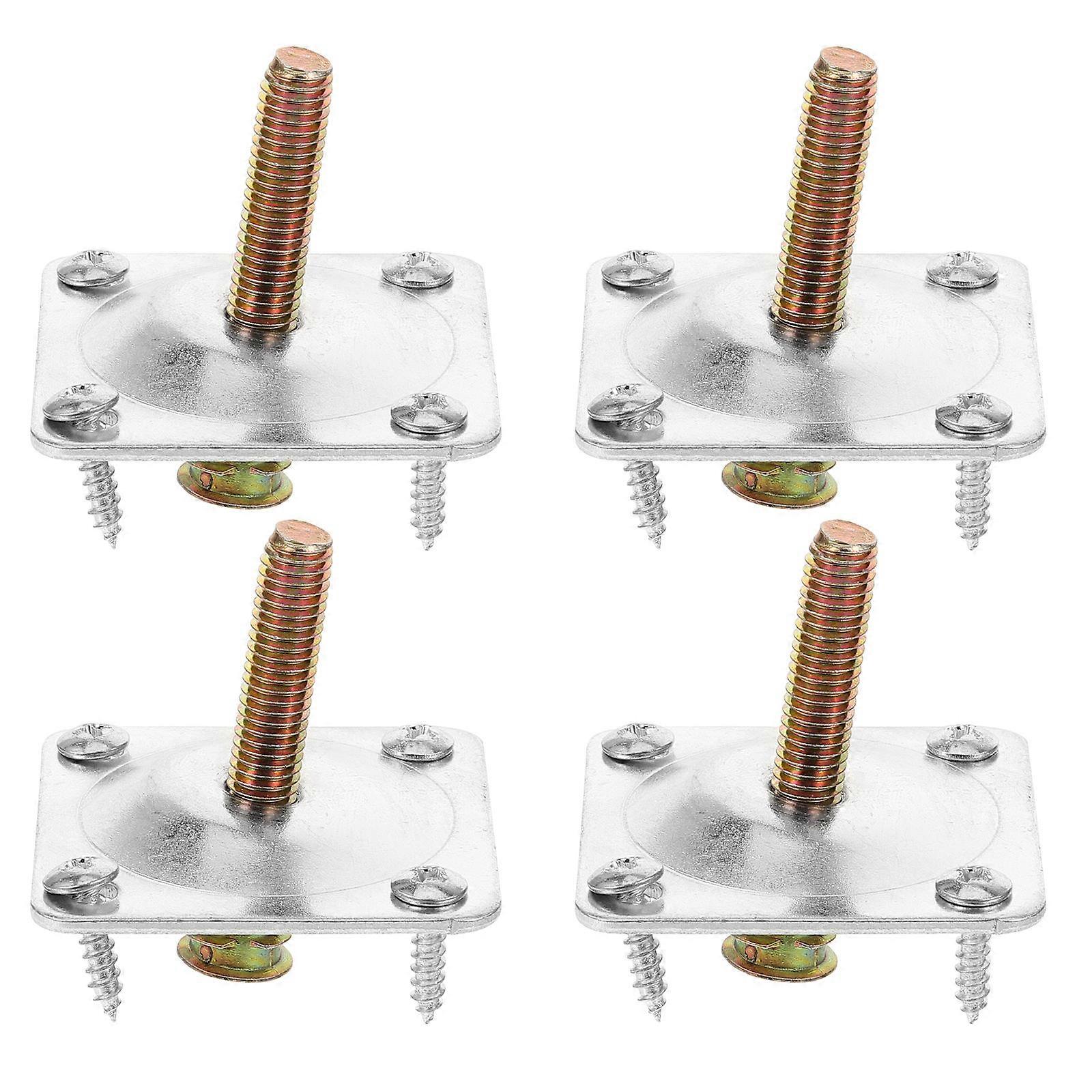 Table Leg Brackets Furniture Connector Furniture Maintenance Iron 1.9×1.9×0.1in 4 Sets