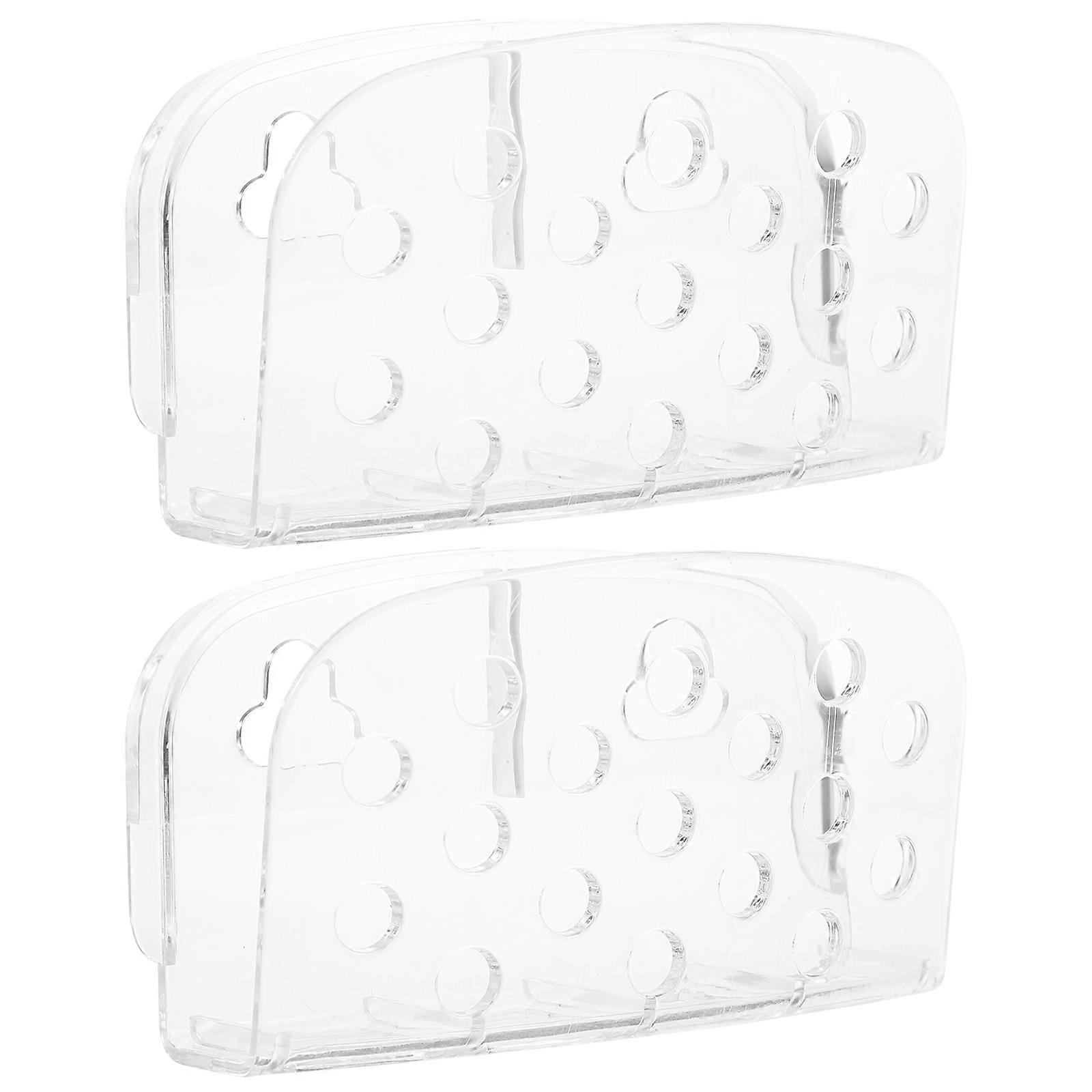 Kitchen Sink Sponge Holder with Suction Cups, Hollow Design for Quick Drainage, Easy Punch Installation for Sponge Storage Organizer