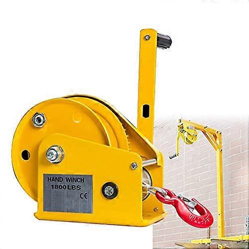 ونش قارب هزاز كبير ، مقطورة ، ونش يدوي محمول ، ATV ، ونش كرنك يدوي 1800 رطل ، سلك فولاذي مضاد لللف ، قفل ذاتي ثنائي الاتجاه ، 300 كجم