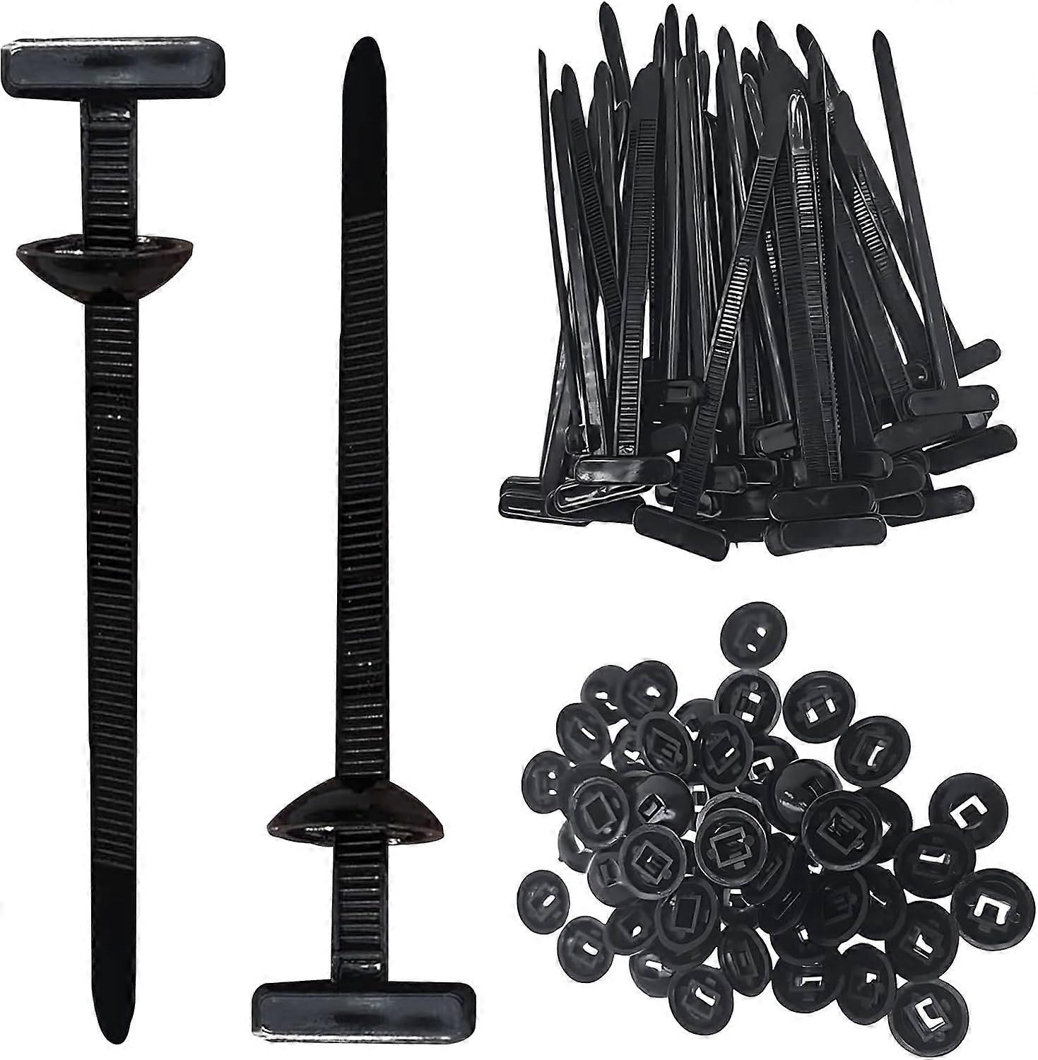 Universal Nylon Cable Tie Buckle For Standard Zip Ties Cable Management Accessory