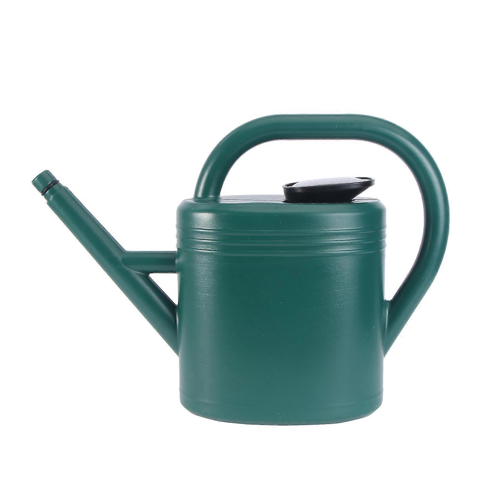 Gardening Tool 3L Green Simple Style Long Spout Watering Can 1Pcs