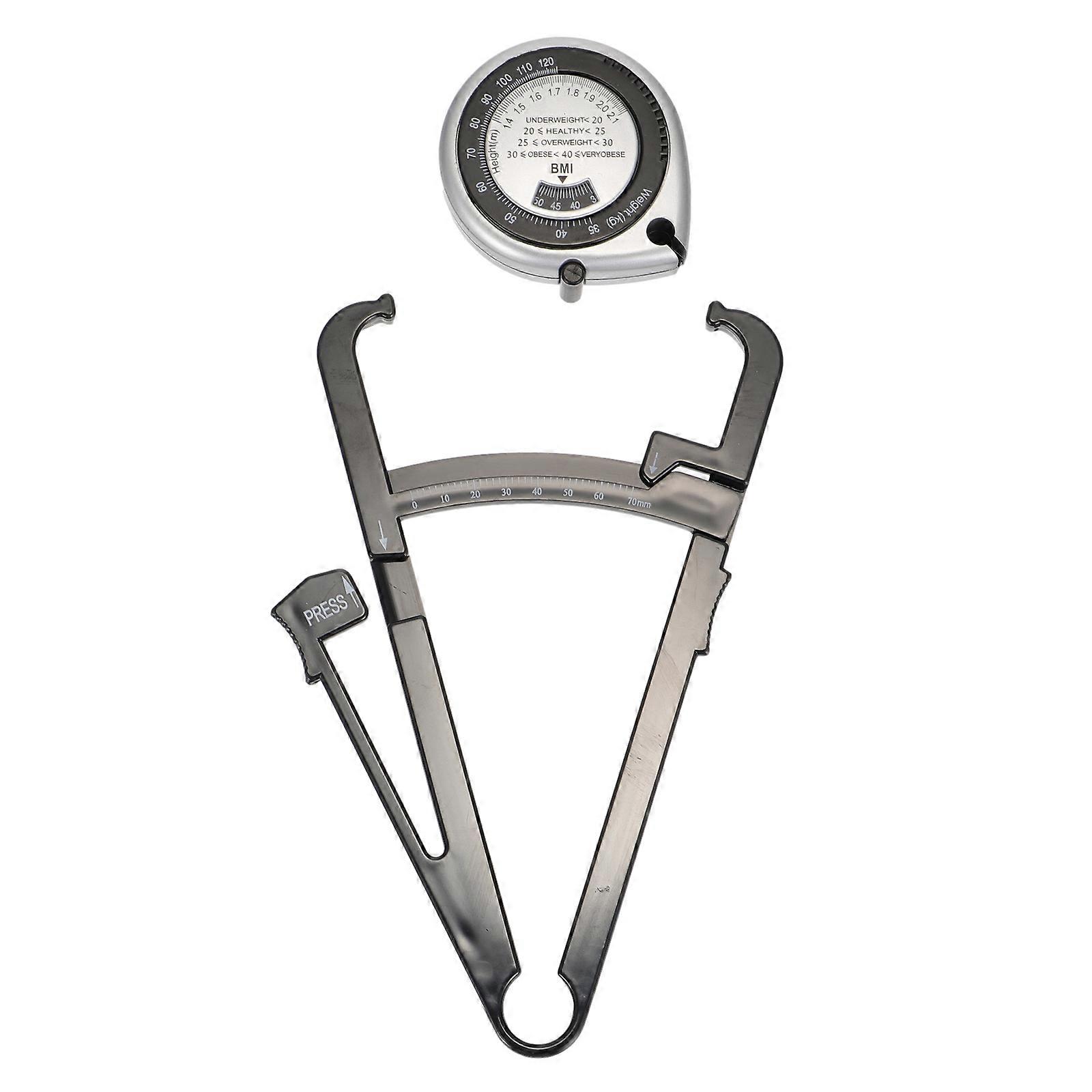Skinfold Caliper Body Measure Tape High Performance Device For Health Monitoring PVC Material 2Pcs
