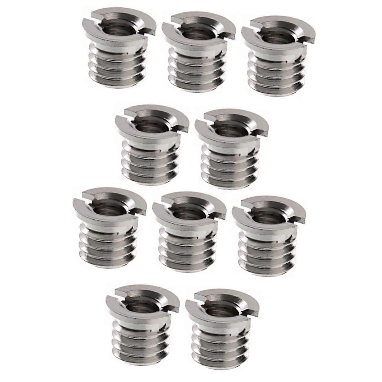 40 pieces Camera Thread Adapter Mounting Adapter for Tripod Monopod Ball Head DSLR Camcorder Silver Lightweight and Portable mediumx2pcs silverx2pcs