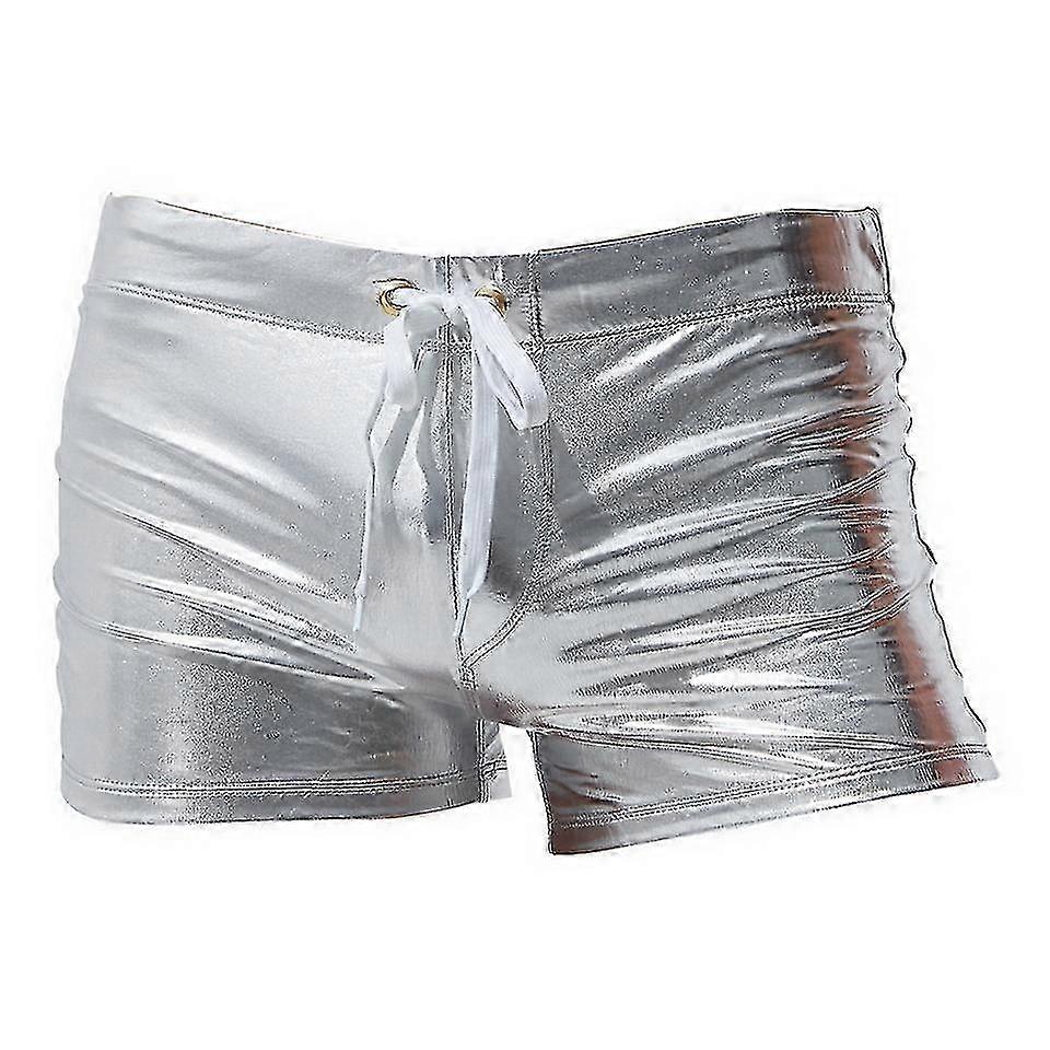 מכנסיים קצרים מבריקים לגברים לבילוי לילי