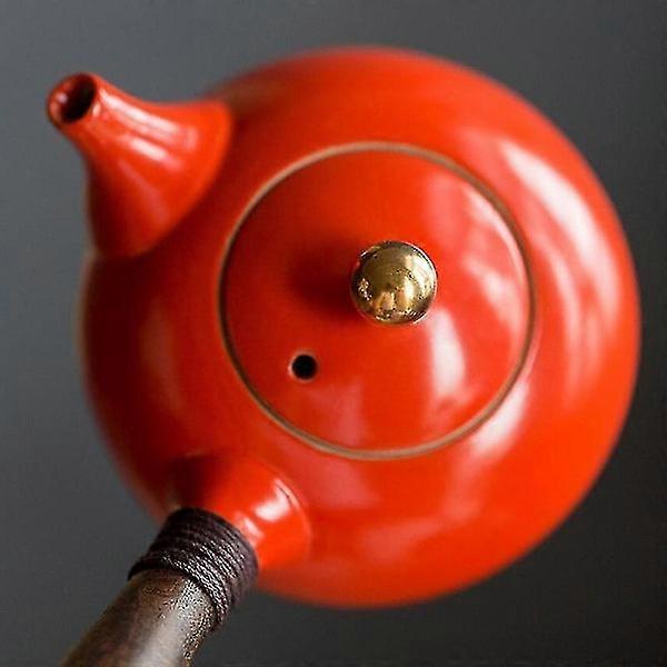 Ceramic Teapots with Side Handle Handmade Porcelain Sets
