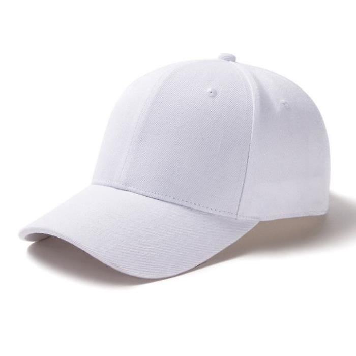 Insfity Baseball Cap - Embroidered Casual Sport - Adjustable - White