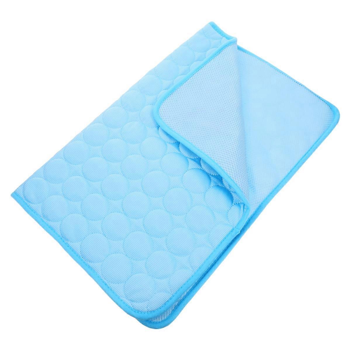 Dog Cooling Mat SelfCooling and Washable Cooling Pad for Dogs Breathable Cooling Mat for Summer for Travel and Home Suitable for Dogs and Cats Blue