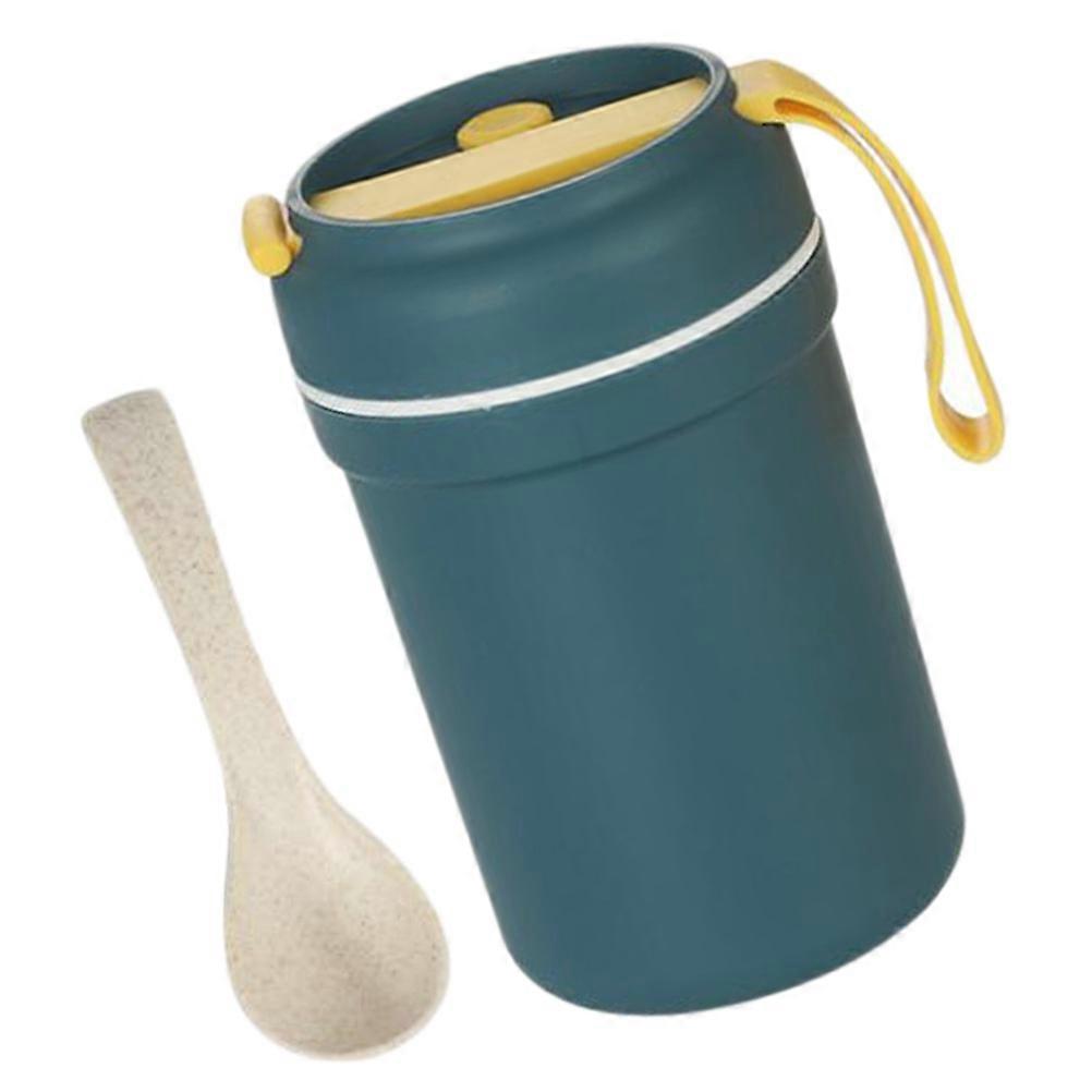 Portable Plastic Soup Cup for Breakfast Microwave Porridge 1 Set