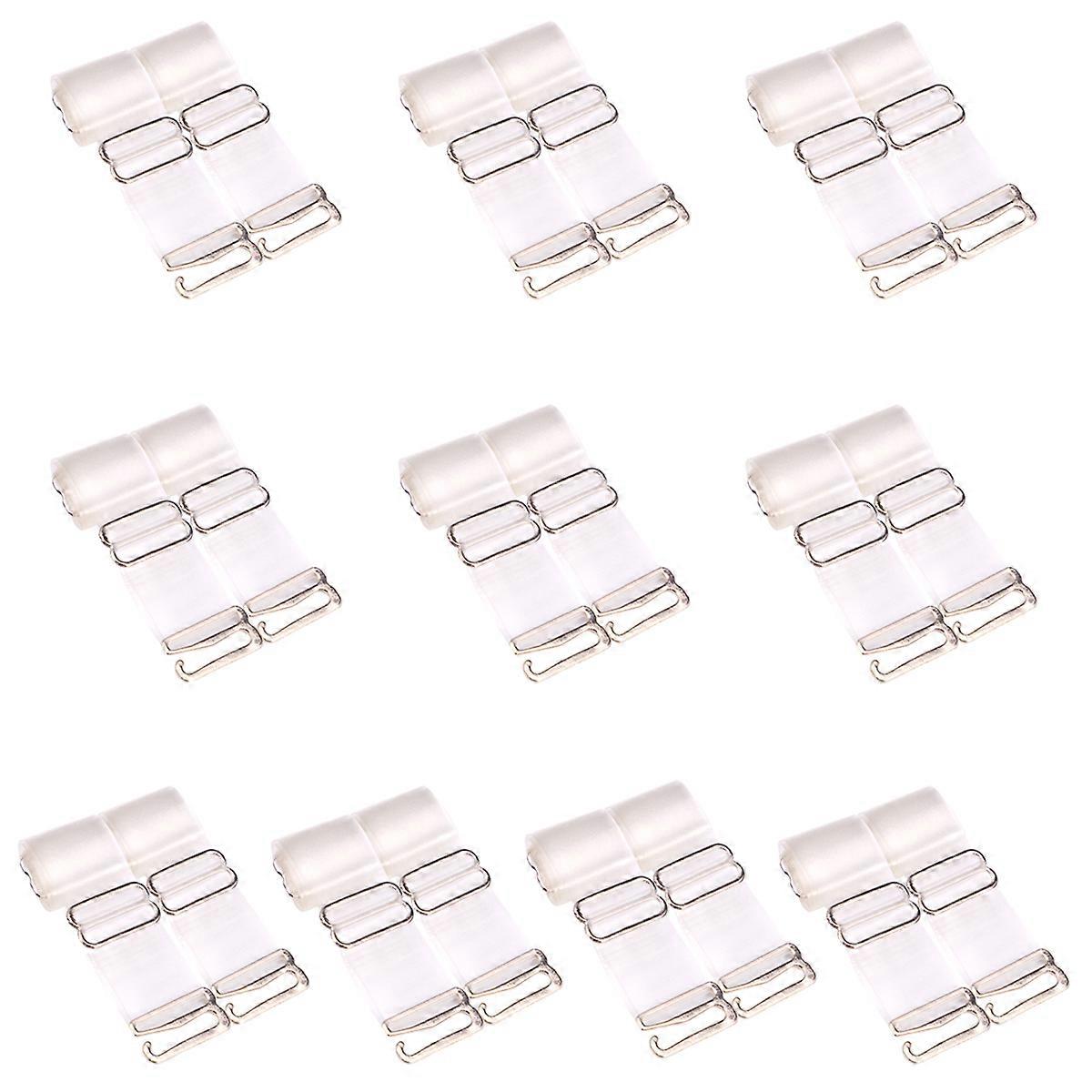 Adjustable Shoulder Strap Invisible Lingerie Straps for Women Scrub Style Plastic Material 40x1.5cm 10Pair