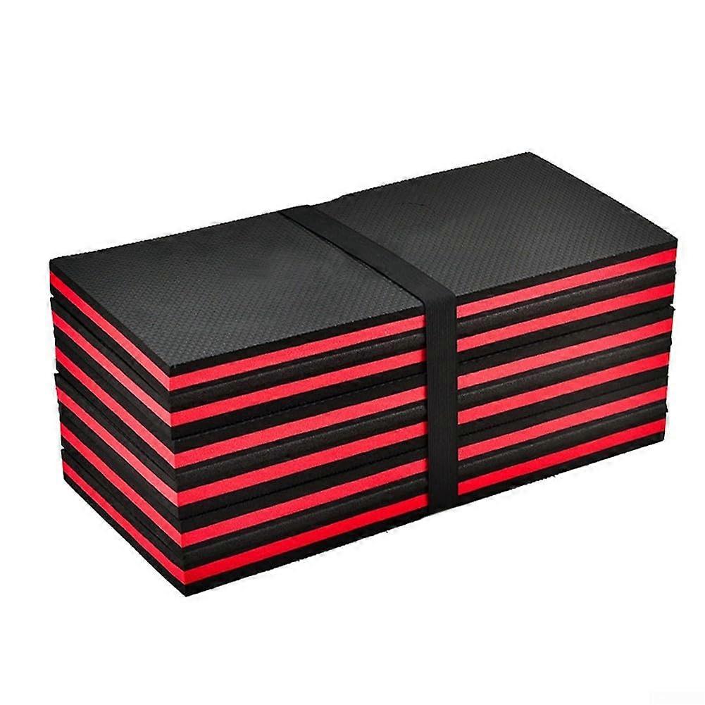 Foldable EVA foam knee pads, 6 sections, waterproof mat, portable cushion for automotive work, gardening, floor projects, 117 x 40 x 3 cm