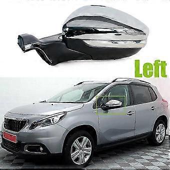 1 Pcs For Peugeot 2008-2018 Left Door Electroplated Rearview Mirror Assemblys SZRH A-J