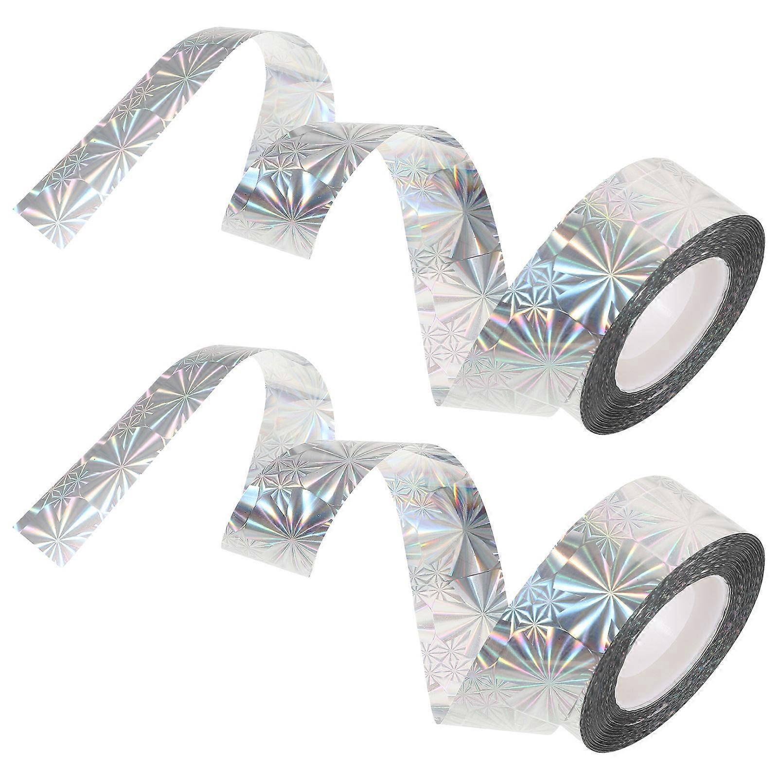 Scaring Tapes Double Stick Tape Farmers Orchards Pet Material Sunlight Reflection 2 Rolls