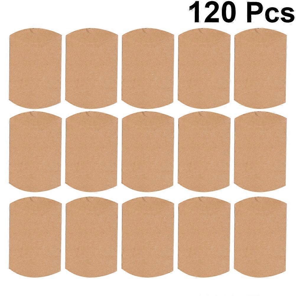 120 Pcs Light Brown Paper Candy Boxes with Hemp Rope for Storage and Party Favors 4.5 x 3.5 x 1.5