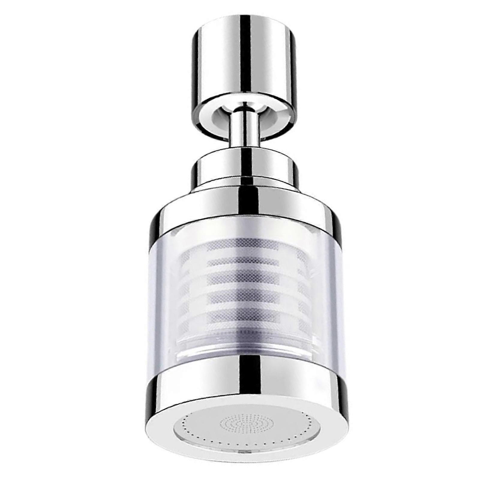Elegant 360 Rotating Faucet Filters with PP Cotton Cartridges for Enhances Water Sturdy Materials In Kitchen and Home  silver