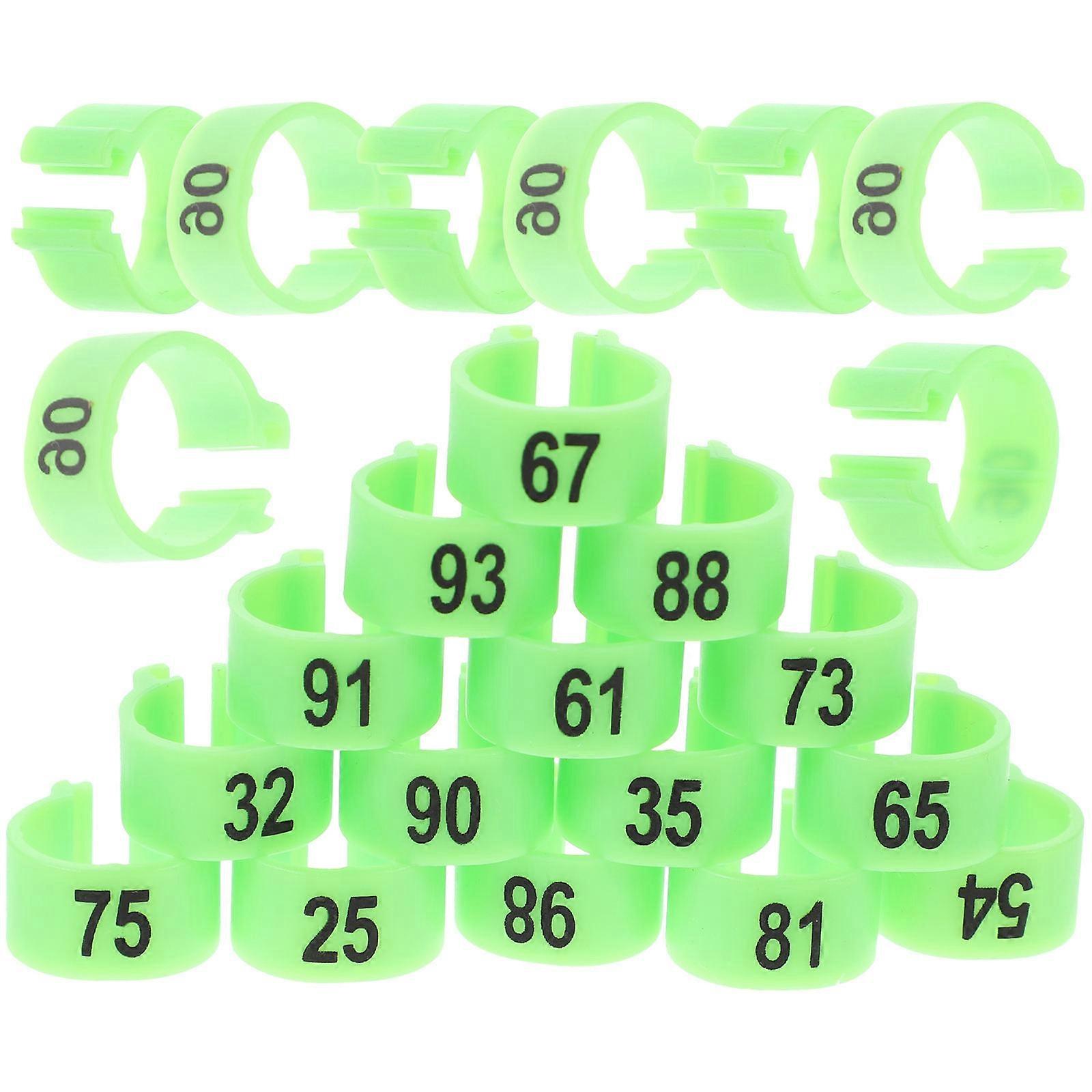 100pcs Durable Pigeon Leg Bands Reusable Identification Rings for Poultry Management and Bird Training Essential Markers for Breeding and Separating
