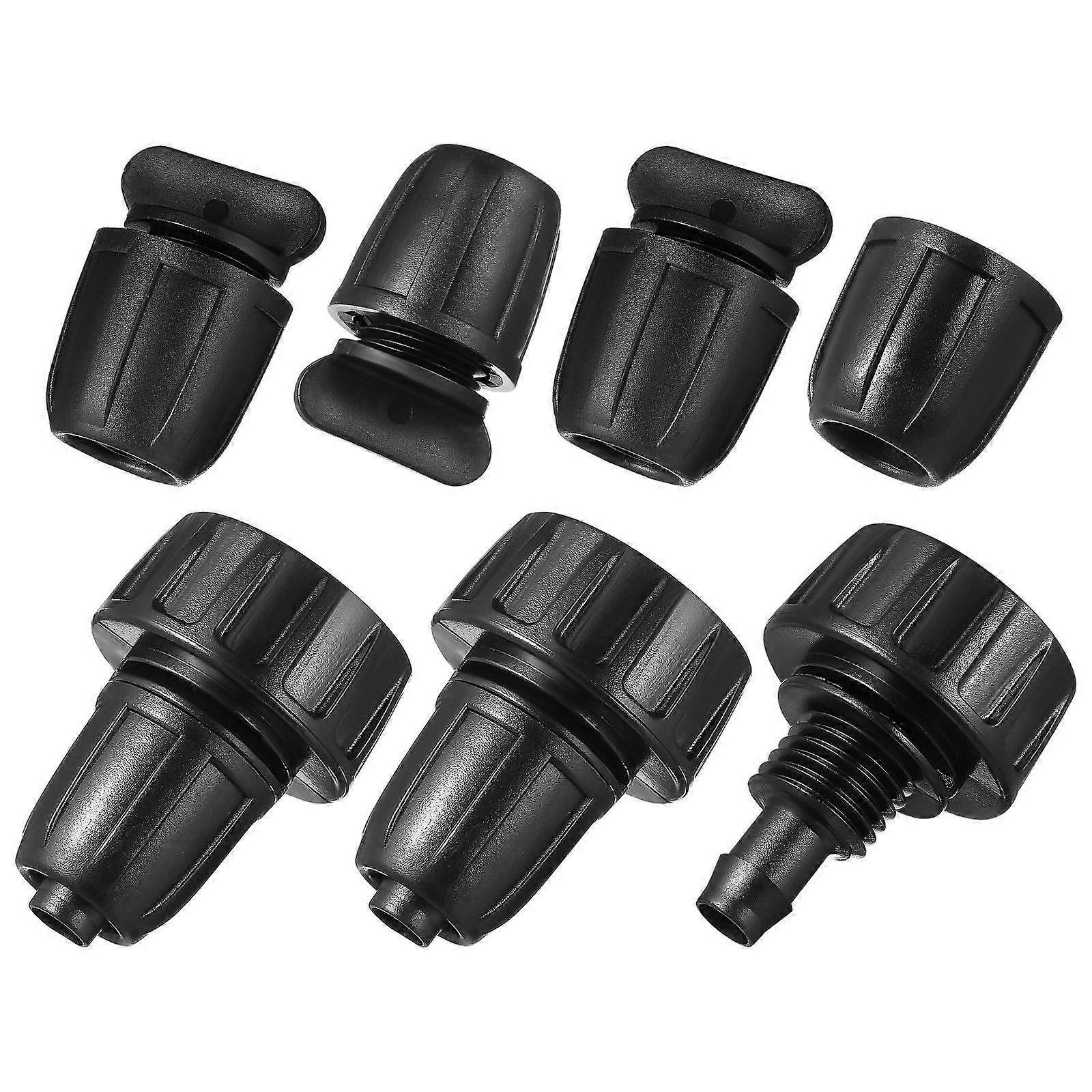 Garden Hose Adapter with Quick Connect for Watering Use ABS Black Sturdy Construction 1 Set