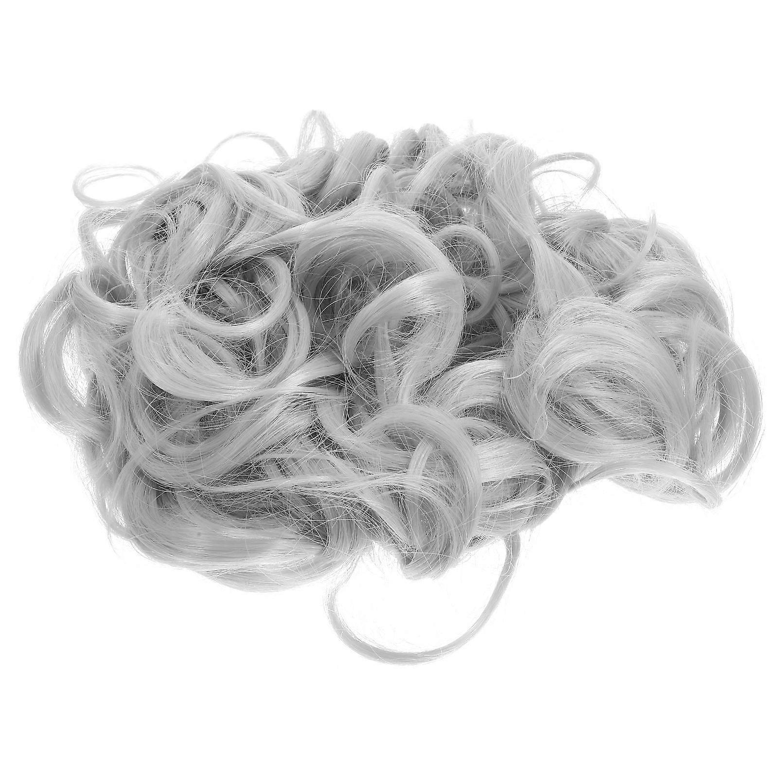 Curly Bun Hairpiece 1 Piece Comb Clip Ponytail Chignon Extension