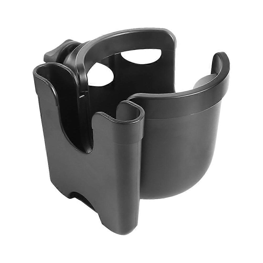 Baby Stroller Cup Holder with Cellphone Box in Black ABS Plastic for Cup Holding 1PC