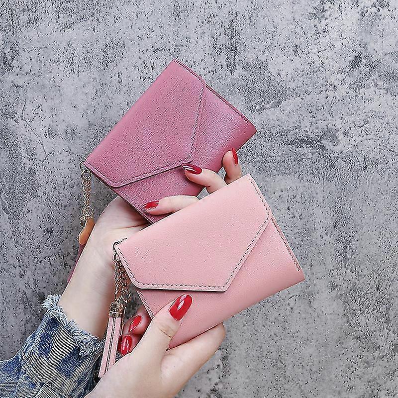 Short Tassel Wallet Women's Mini Wallet Student Pretty 2 Pieces