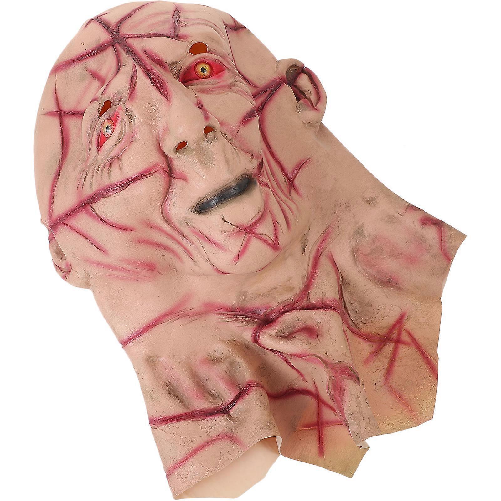 Halloween Bloody Mask Cosplay Scary Look Latex 1Set