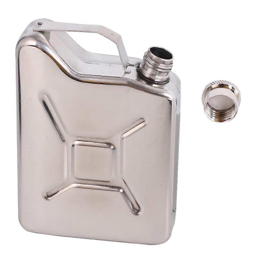 Portable Stainless Steel Drinking Flasks Professional Liquor Flask Sealing 9.7x6.9cm 200ml Silver 1Set