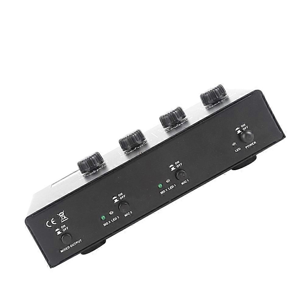 Microphone Amplifier Dual Microphone Connectivity For Studio Recording Plastic 1 Set